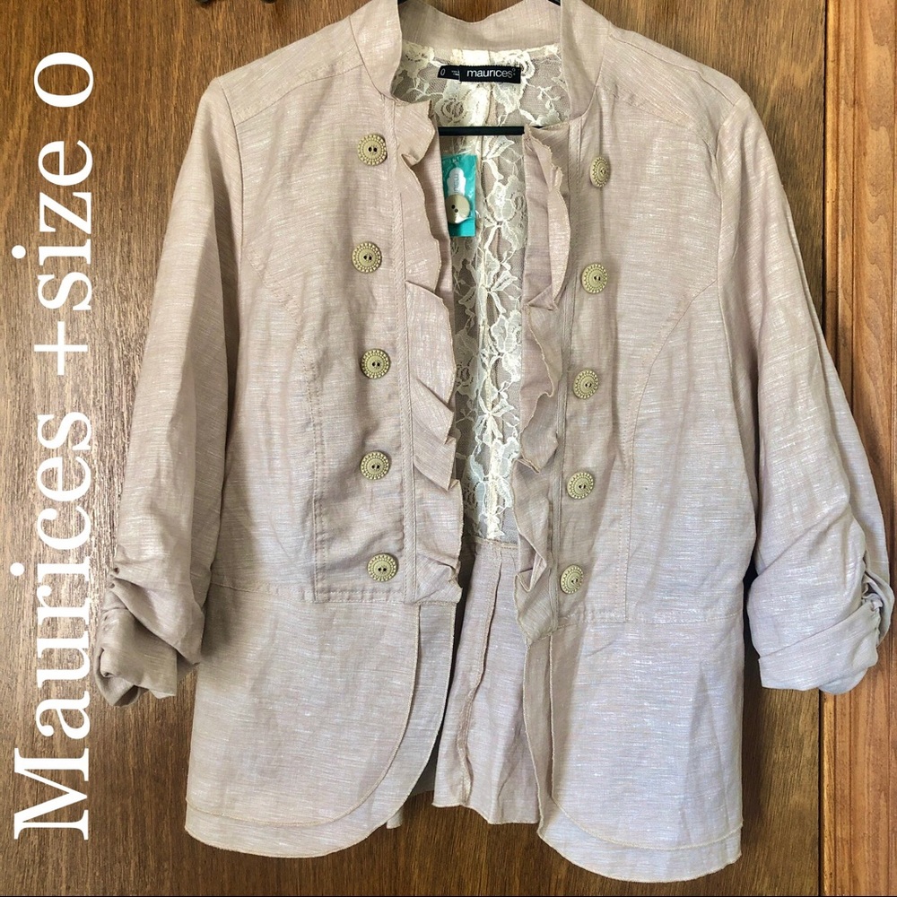 NWT Maurices +size 0 blazer